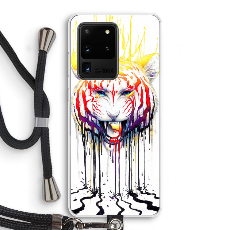 Fading: Samsung Galaxy S20 Ultra Transparant Hoesje met koord