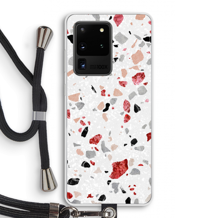 Terrazzo N°12: Samsung Galaxy S20 Ultra Transparant Hoesje met koord
