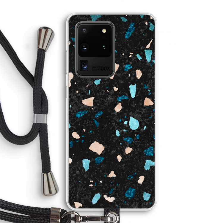 Terrazzo N°11: Samsung Galaxy S20 Ultra Transparant Hoesje met koord