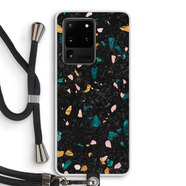 Terrazzo N°10: Samsung Galaxy S20 Ultra Transparant Hoesje met koord