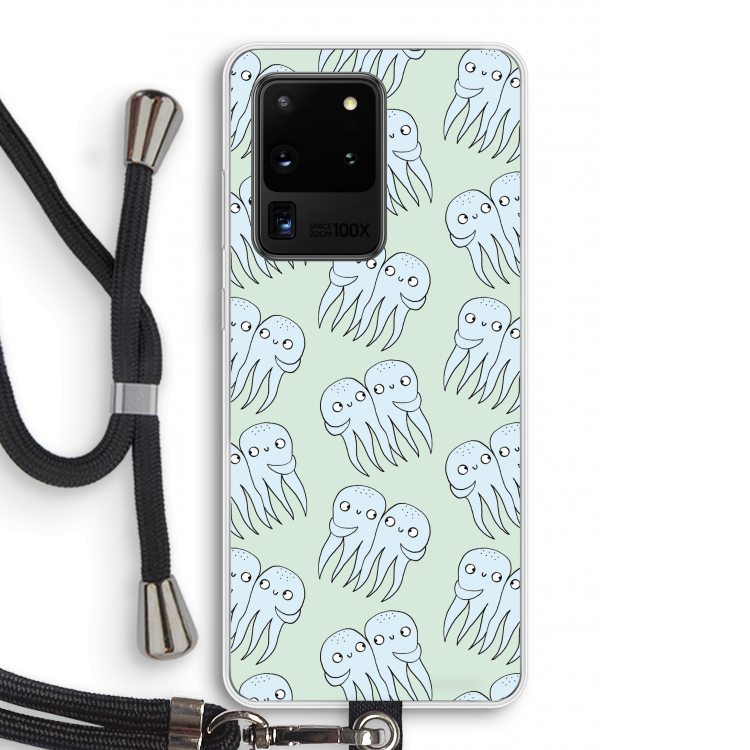 Octopussen: Samsung Galaxy S20 Ultra Transparant Hoesje met koord