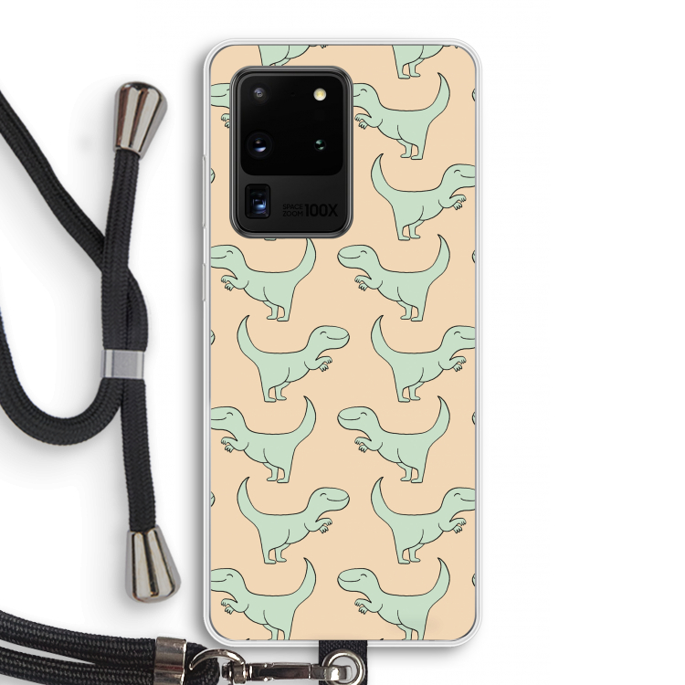 Dinos: Samsung Galaxy S20 Ultra Transparant Hoesje met koord