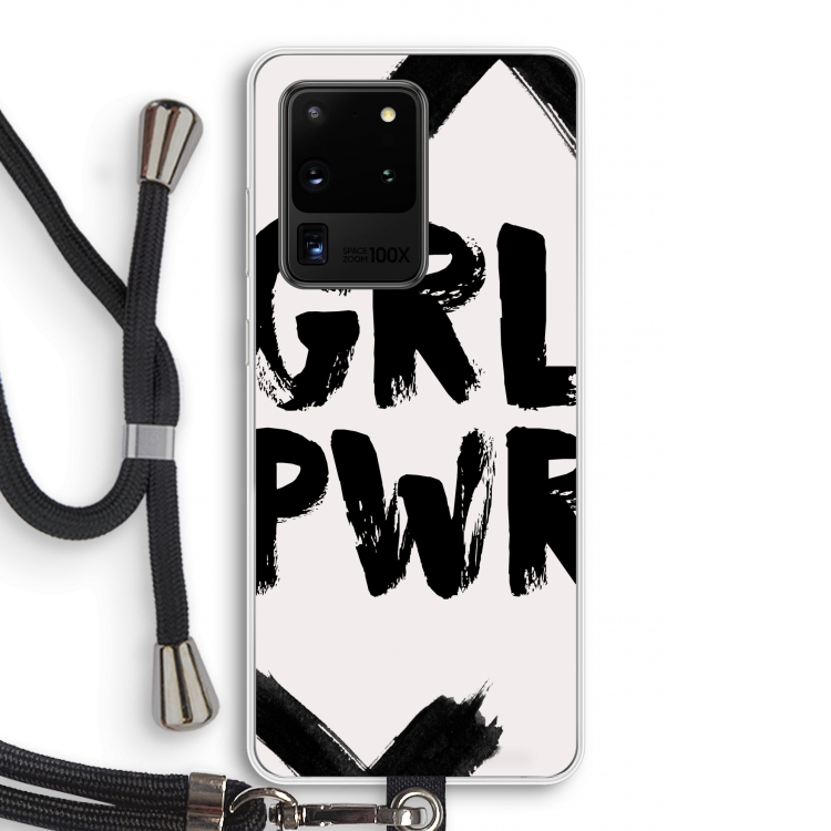 Girl Power #2: Samsung Galaxy S20 Ultra Transparant Hoesje met koord