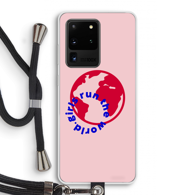 Run The World: Samsung Galaxy S20 Ultra Transparant Hoesje met koord