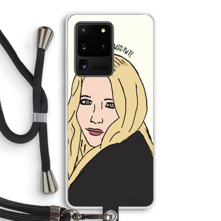 Mary Kate: Samsung Galaxy S20 Ultra Transparant Hoesje met koord