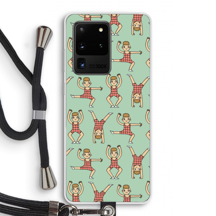 Gymboys: Samsung Galaxy S20 Ultra Transparant Hoesje met koord