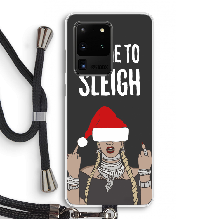 Came To Sleigh: Samsung Galaxy S20 Ultra Transparant Hoesje met koord