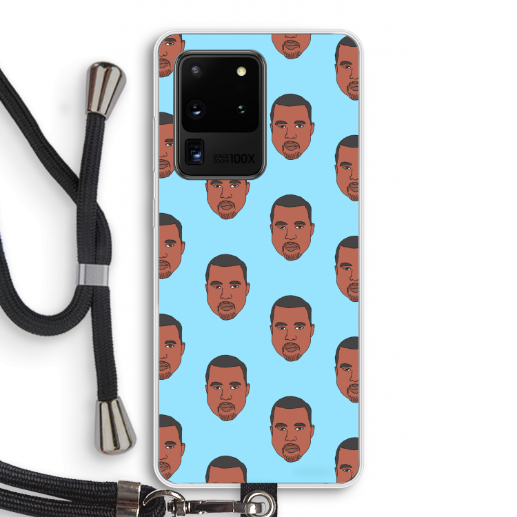 Kanye Call Me?: Samsung Galaxy S20 Ultra Transparant Hoesje met koord