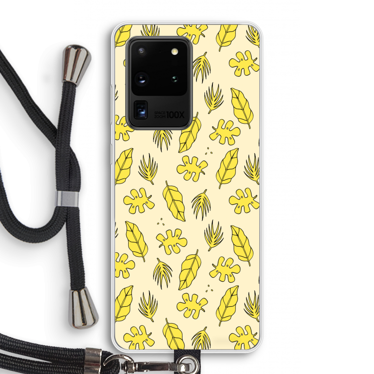 Herfst: Samsung Galaxy S20 Ultra Transparant Hoesje met koord