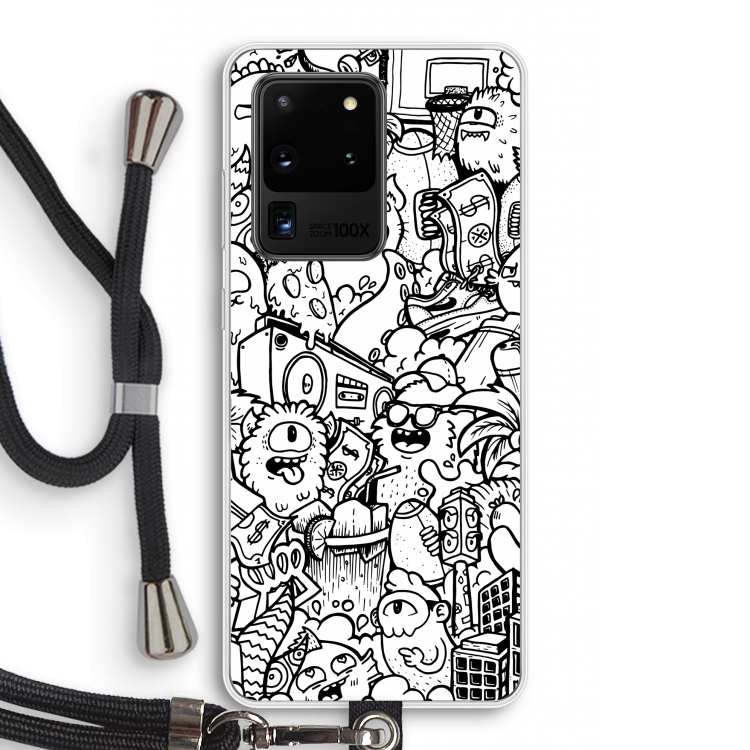Vexx City #2: Samsung Galaxy S20 Ultra Transparant Hoesje met koord
