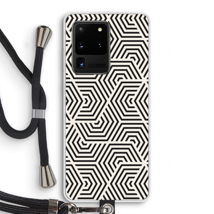 Magic pattern: Samsung Galaxy S20 Ultra Transparant Hoesje met koord