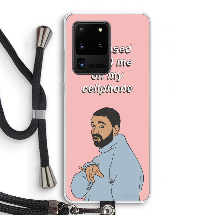 Hotline bling: Samsung Galaxy S20 Ultra Transparant Hoesje met koord