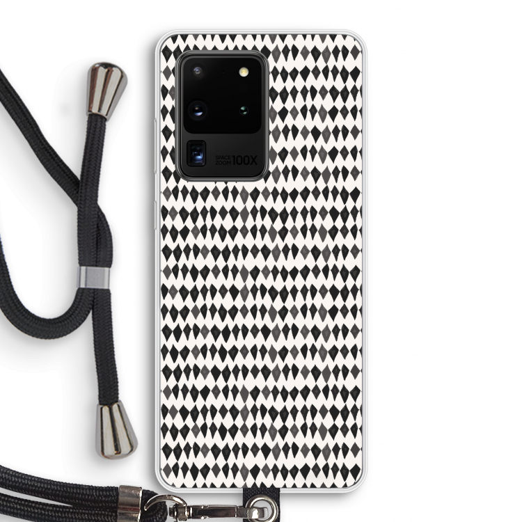 Crazy shapes: Samsung Galaxy S20 Ultra Transparant Hoesje met koord