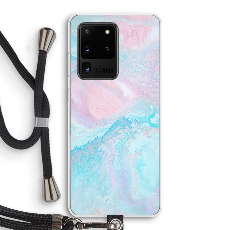 Fantasie pastel: Samsung Galaxy S20 Ultra Transparant Hoesje met koord