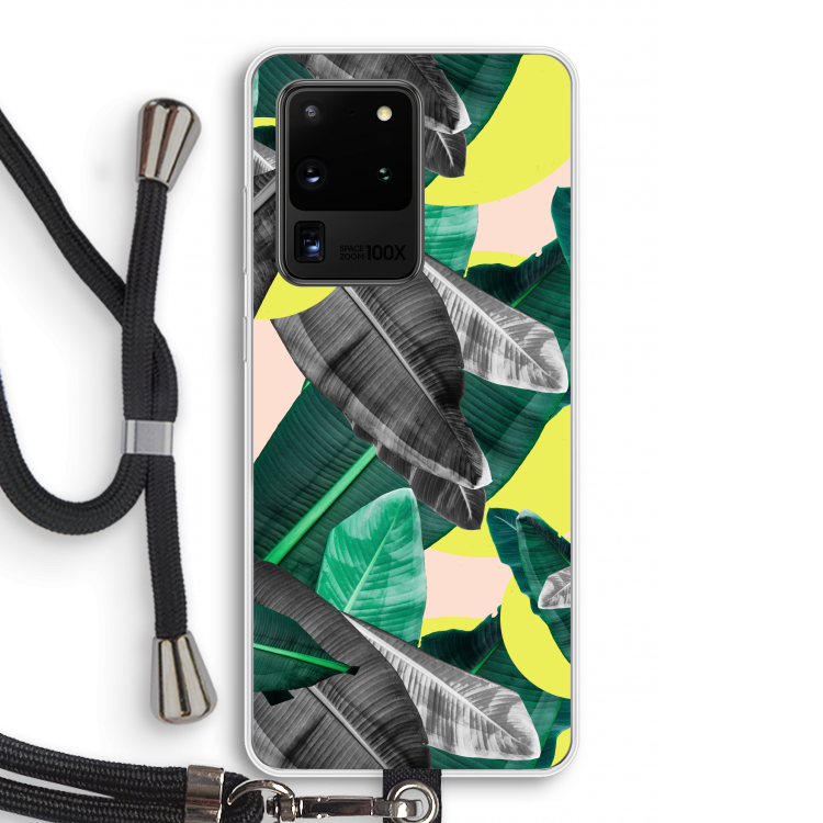 Fantasie jungle: Samsung Galaxy S20 Ultra Transparant Hoesje met koord
