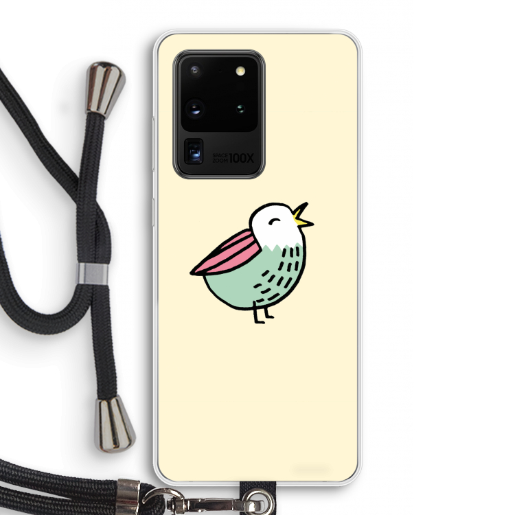 Birdy: Samsung Galaxy S20 Ultra Transparant Hoesje met koord