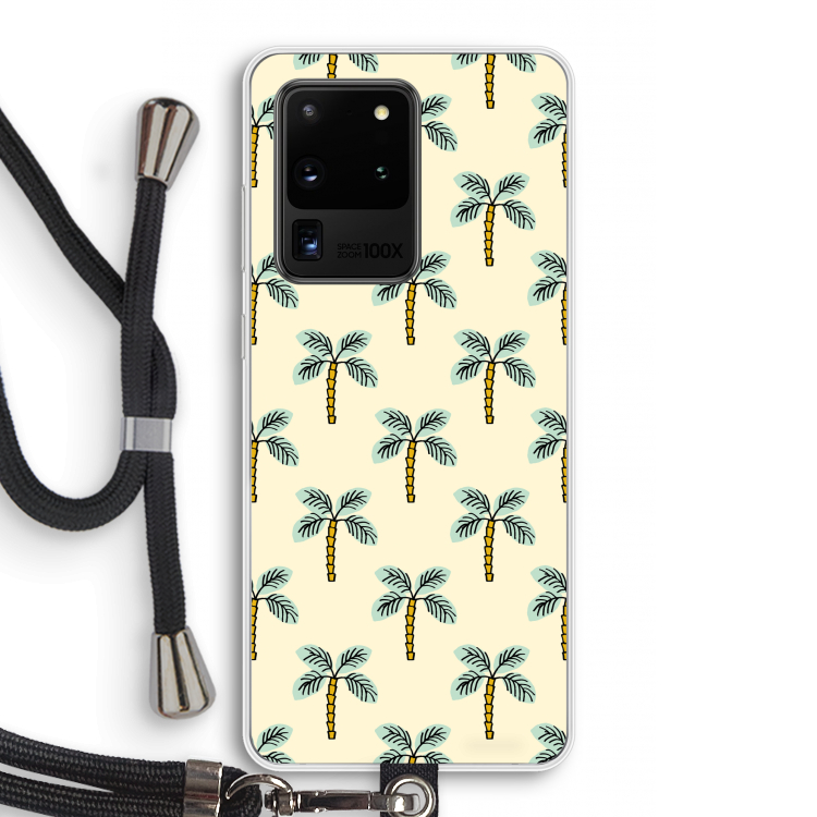 Paradise: Samsung Galaxy S20 Ultra Transparant Hoesje met koord