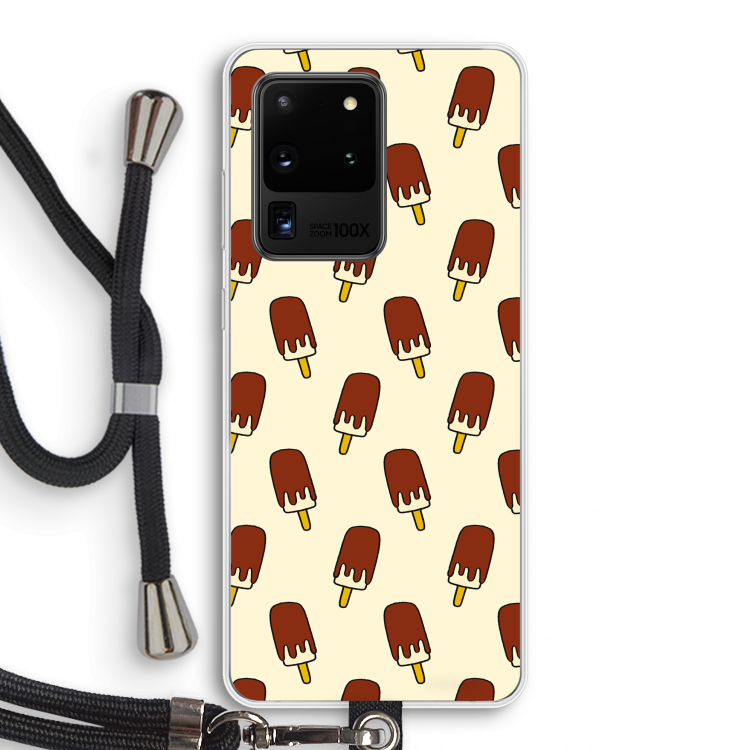 Yummy: Samsung Galaxy S20 Ultra Transparant Hoesje met koord