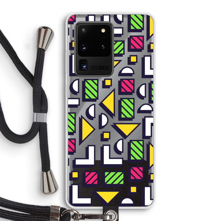 8-bit N°4: Samsung Galaxy S20 Ultra Transparant Hoesje met koord