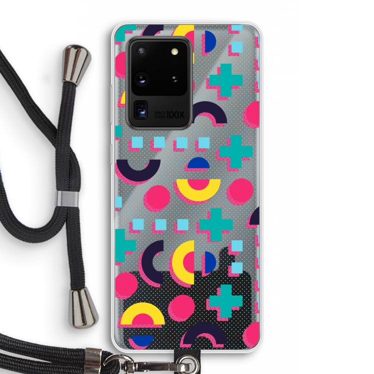 8-bit N°2: Samsung Galaxy S20 Ultra Transparant Hoesje met koord