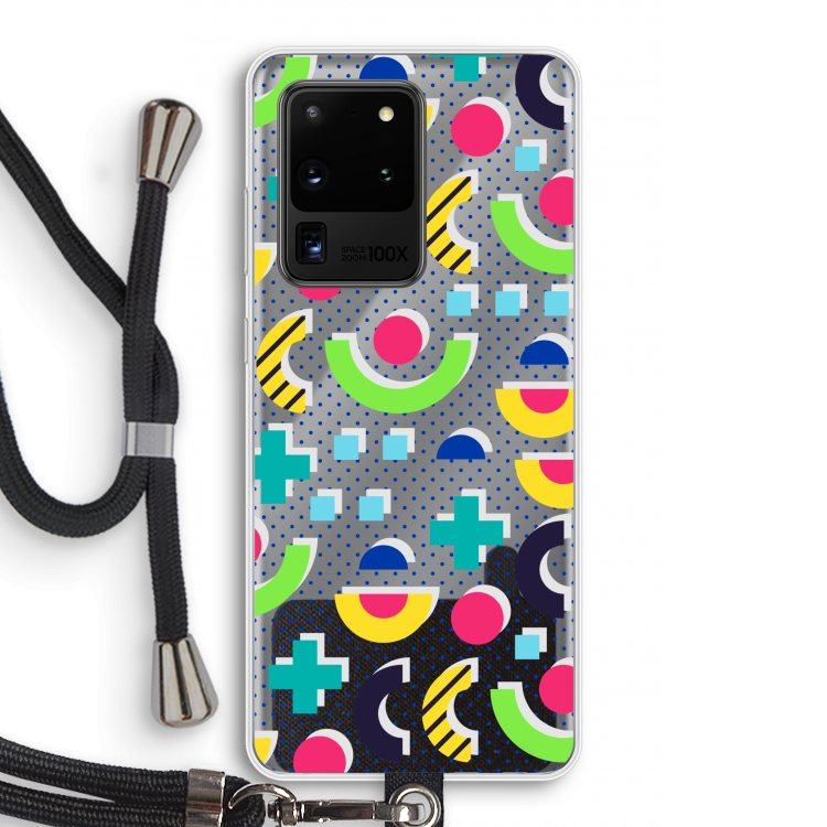 8-bit N°1: Samsung Galaxy S20 Ultra Transparant Hoesje met koord