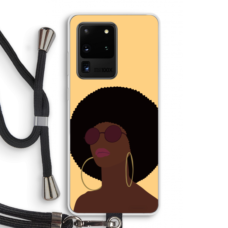 Golden hour: Samsung Galaxy S20 Ultra Transparant Hoesje met koord