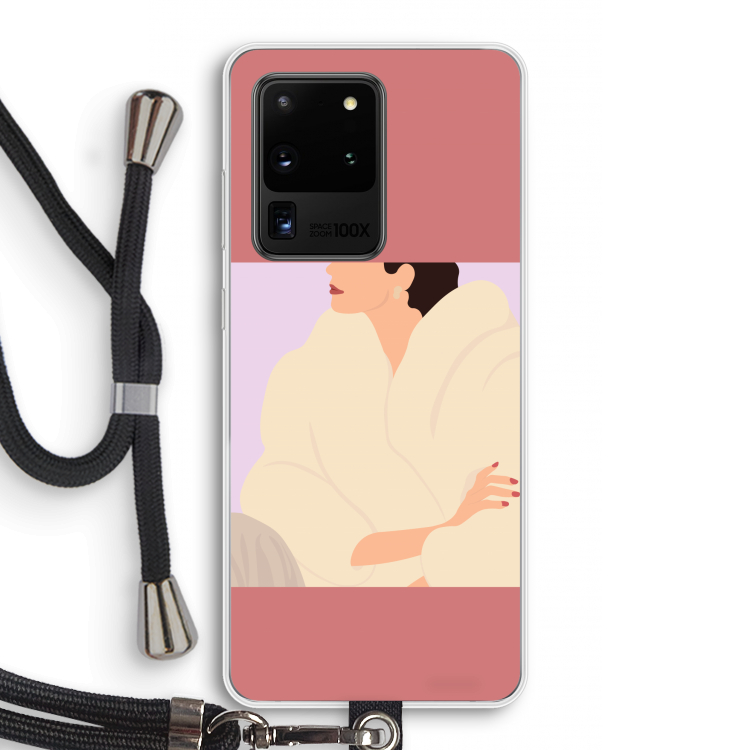 Cosy: Samsung Galaxy S20 Ultra Transparant Hoesje met koord