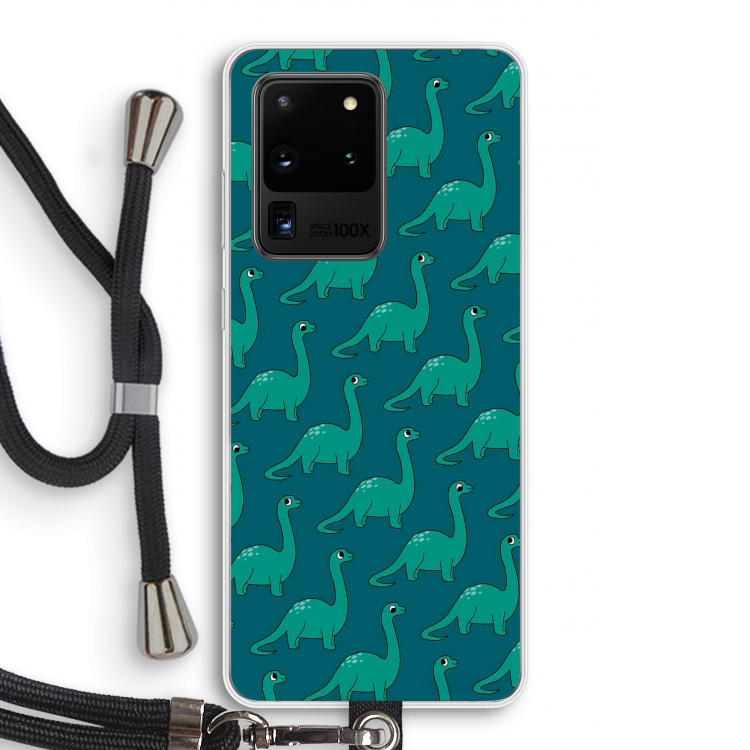Diplodocus: Samsung Galaxy S20 Ultra Transparant Hoesje met koord