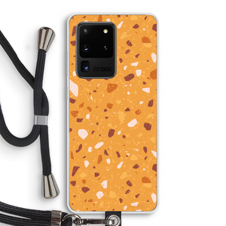 Terrazzo N°24: Samsung Galaxy S20 Ultra Transparant Hoesje met koord