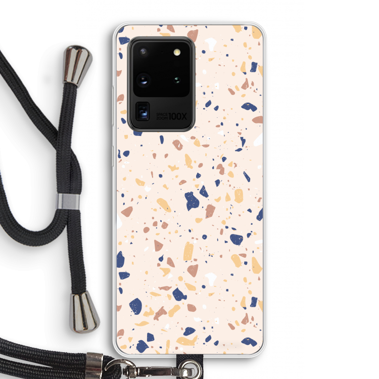 Terrazzo N°23: Samsung Galaxy S20 Ultra Transparant Hoesje met koord