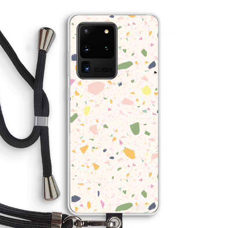 Terrazzo N°21: Samsung Galaxy S20 Ultra Transparant Hoesje met koord