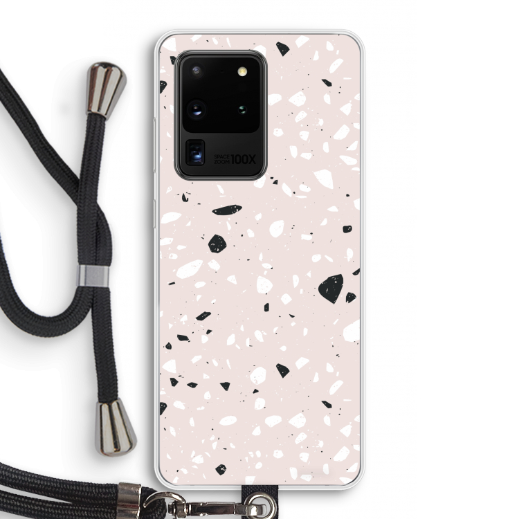 Terrazzo N°20: Samsung Galaxy S20 Ultra Transparant Hoesje met koord