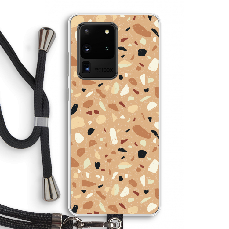 Terrazzo N°17: Samsung Galaxy S20 Ultra Transparant Hoesje met koord