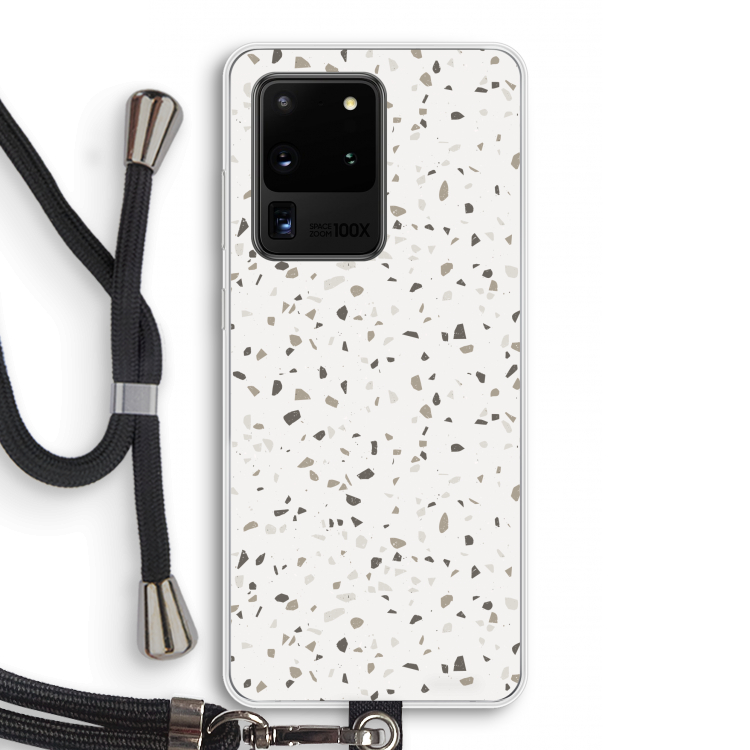 Terrazzo N°14: Samsung Galaxy S20 Ultra Transparant Hoesje met koord