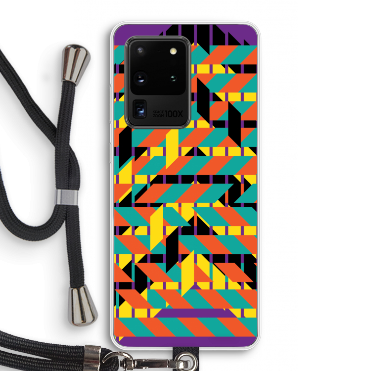 Skew Bee 2: Samsung Galaxy S20 Ultra Transparant Hoesje met koord