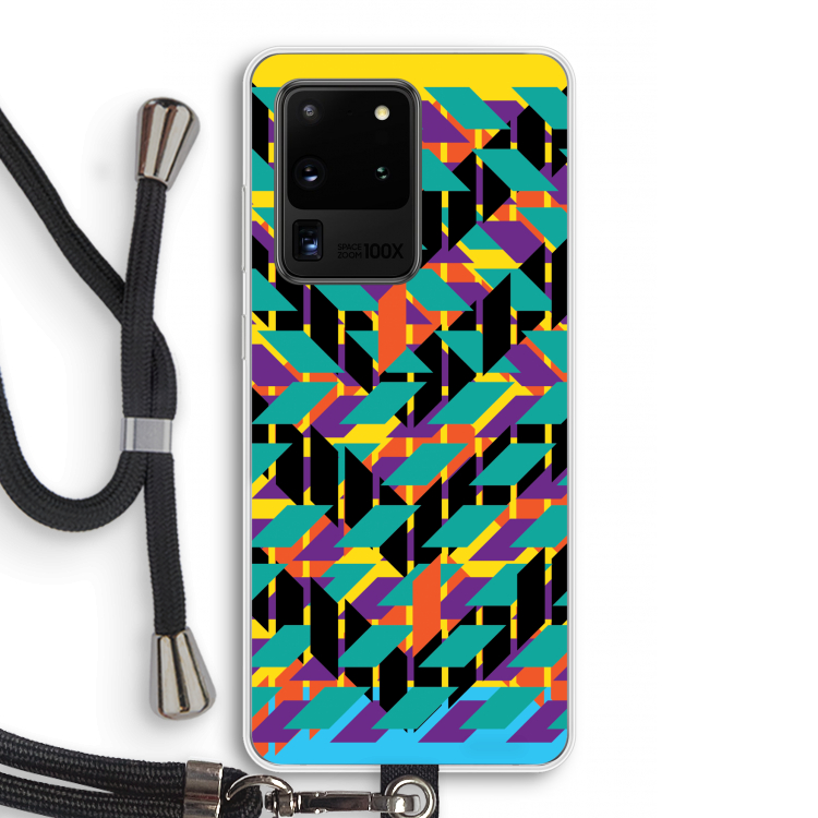 Skew Bee 1: Samsung Galaxy S20 Ultra Transparant Hoesje met koord