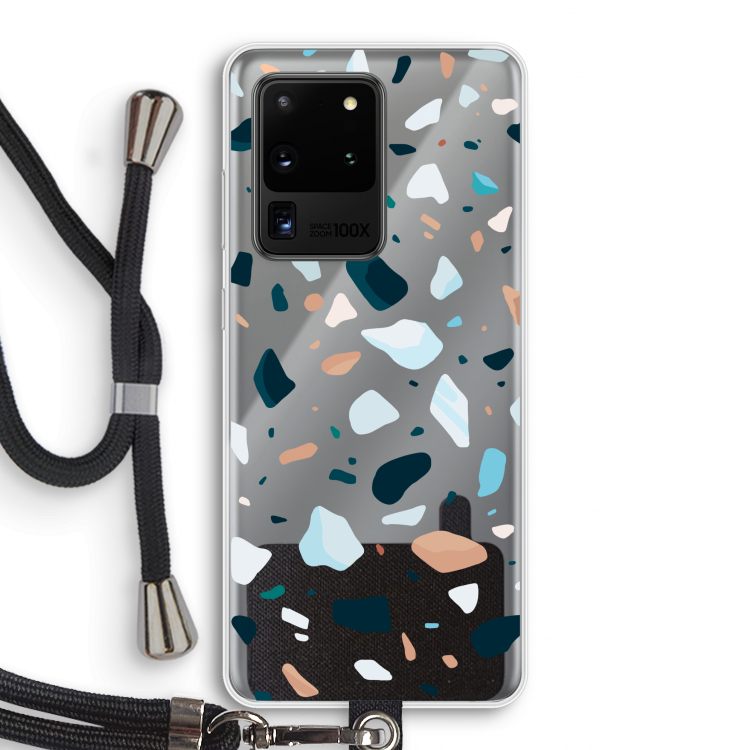 Terrazzo N°13: Samsung Galaxy S20 Ultra Transparant Hoesje met koord