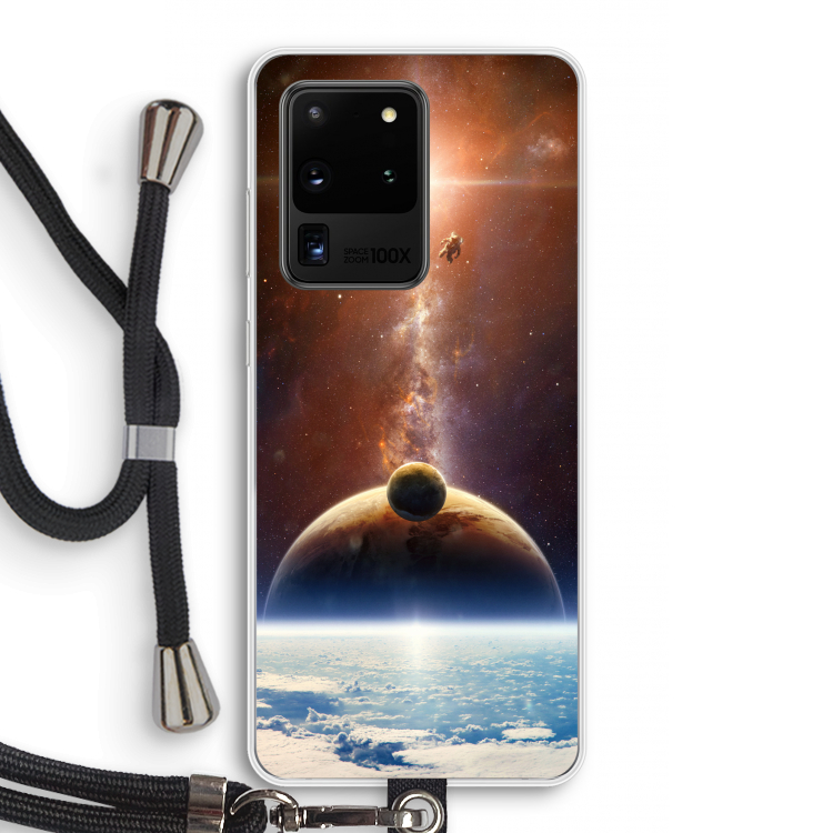 Omicron 2019: Samsung Galaxy S20 Ultra Transparant Hoesje met koord