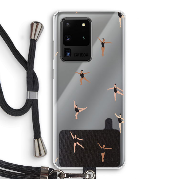 Dancing #1: Samsung Galaxy S20 Ultra Transparant Hoesje met koord