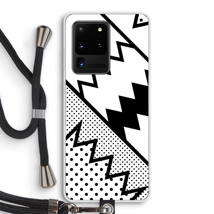 Pop Art #5: Samsung Galaxy S20 Ultra Transparant Hoesje met koord
