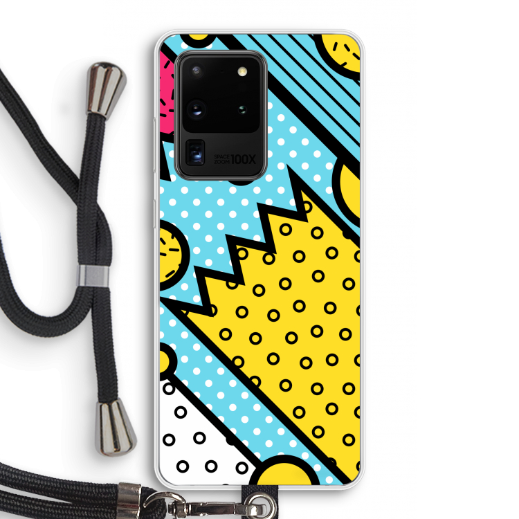Pop Art #1: Samsung Galaxy S20 Ultra Transparant Hoesje met koord