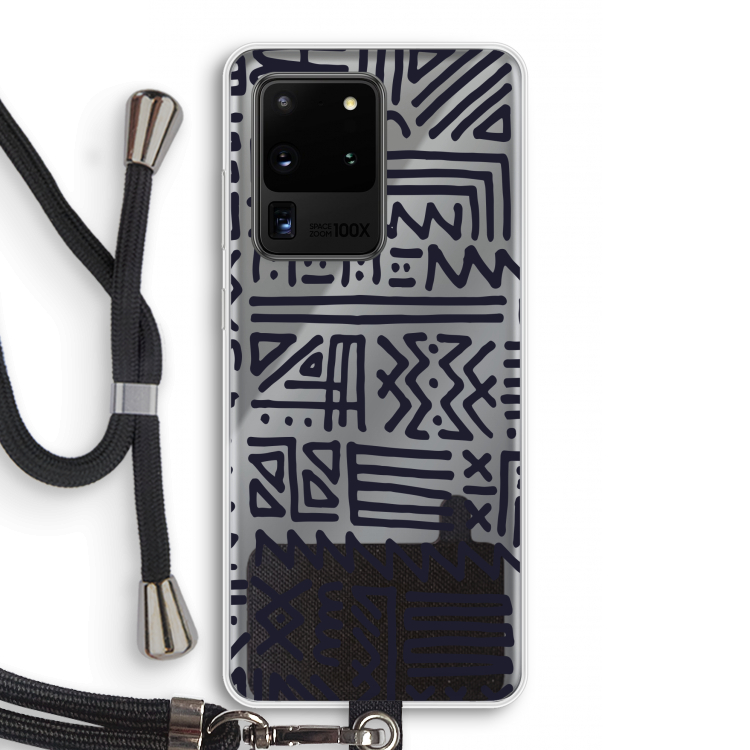 Marrakech print: Samsung Galaxy S20 Ultra Transparant Hoesje met koord