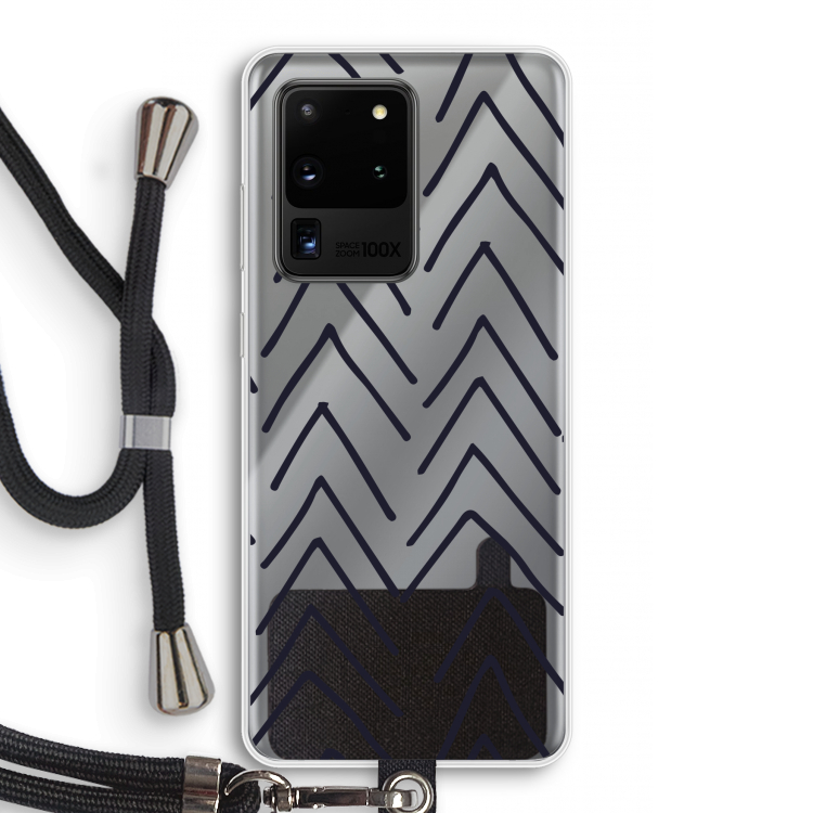 Marrakech Arrows: Samsung Galaxy S20 Ultra Transparant Hoesje met koord
