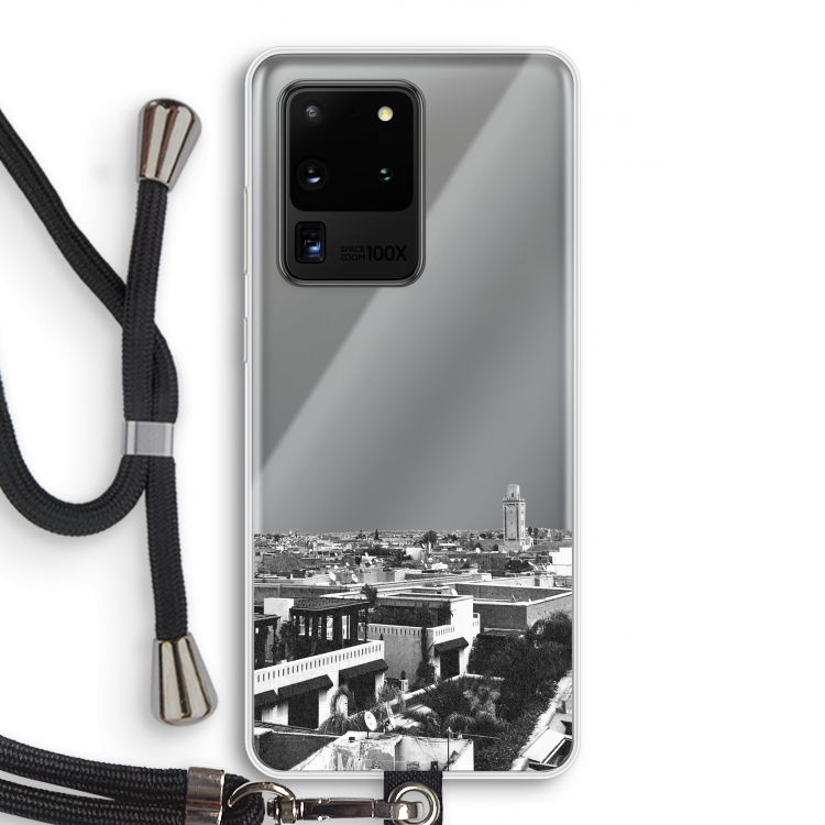 Marrakech Skyline : Samsung Galaxy S20 Ultra Transparant Hoesje met koord