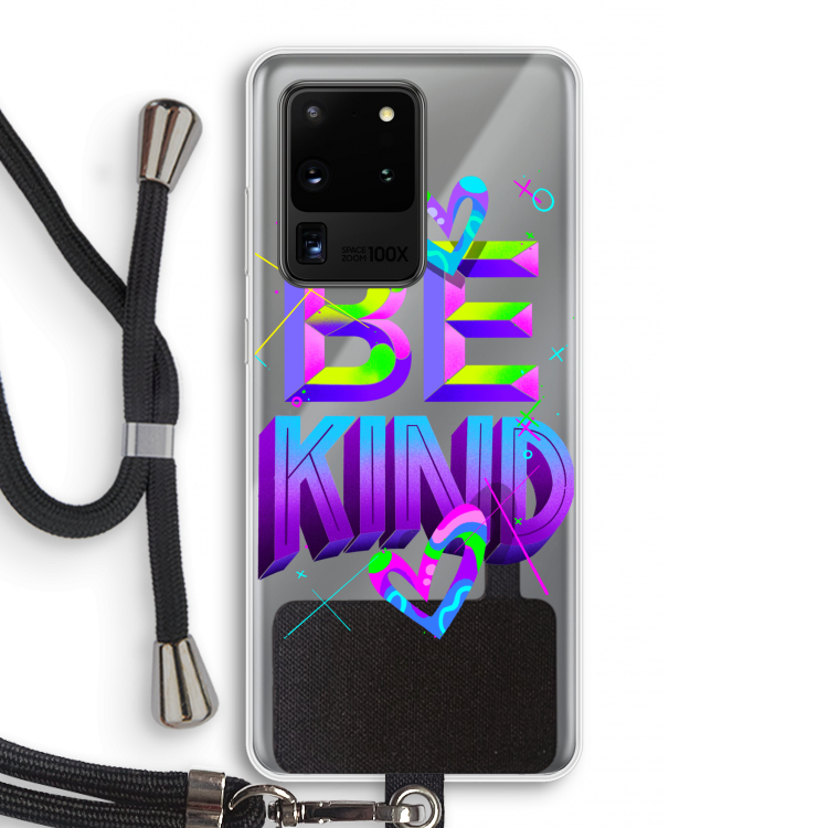 Be Kind: Samsung Galaxy S20 Ultra Transparant Hoesje met koord