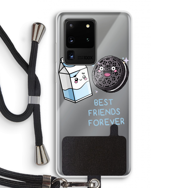 Best Friend Forever: Samsung Galaxy S20 Ultra Transparant Hoesje met koord