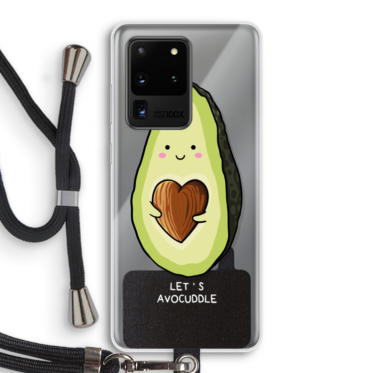 Avocuddle: Samsung Galaxy S20 Ultra Transparant Hoesje met koord