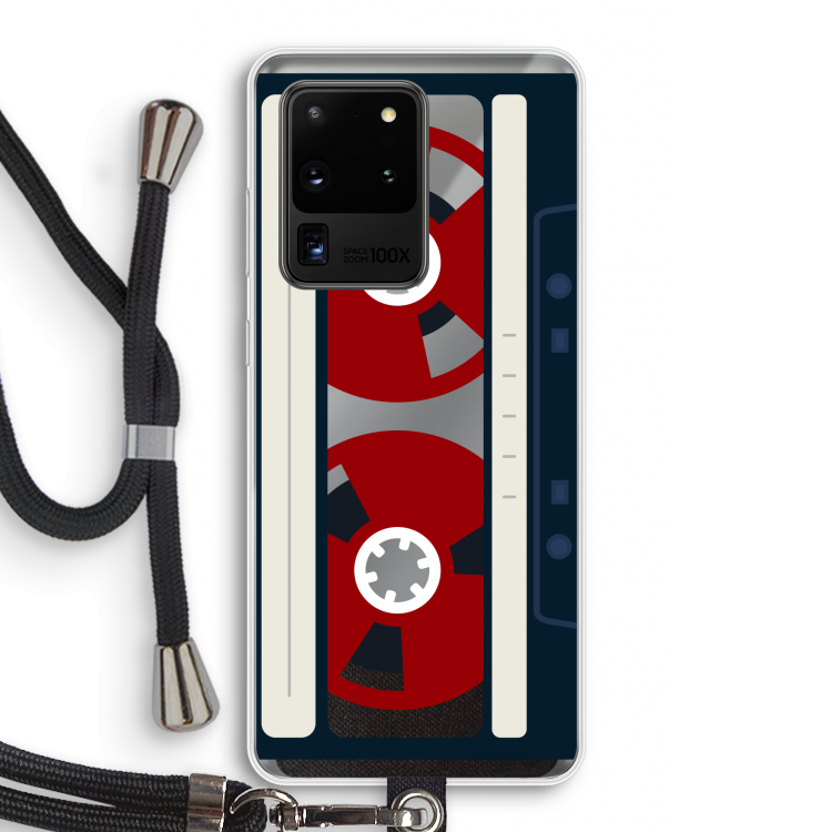 Here's your tape: Samsung Galaxy S20 Ultra Transparant Hoesje met koord