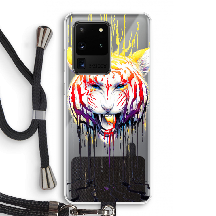 Fading: Samsung Galaxy S20 Ultra Transparant Hoesje met koord