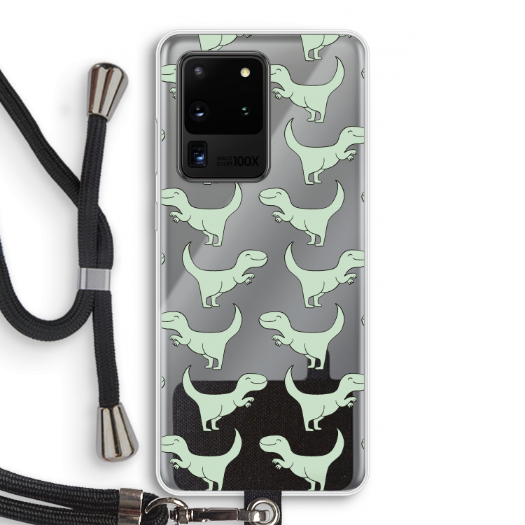 Dinos: Samsung Galaxy S20 Ultra Transparant Hoesje met koord